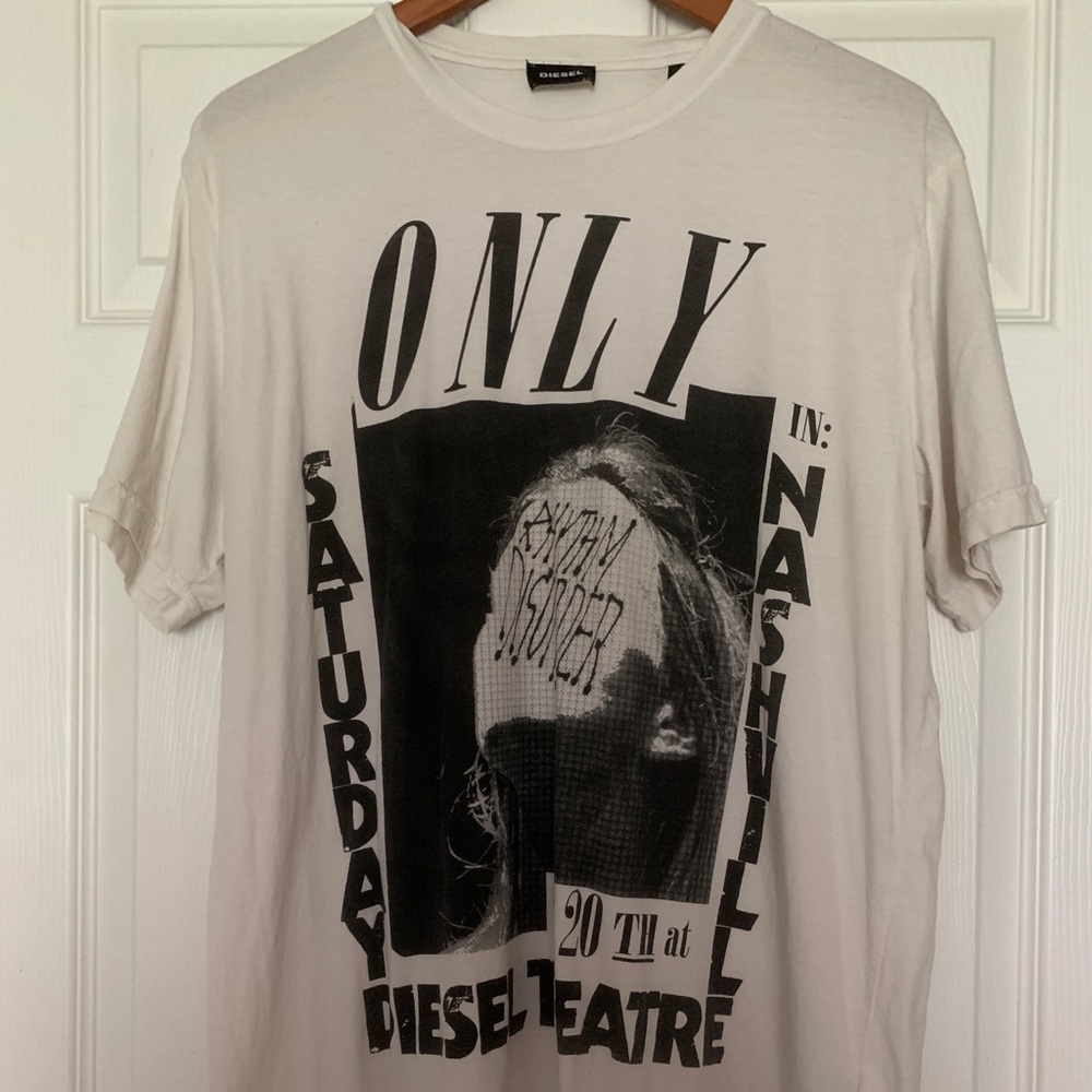 White diesel graphic t shirt